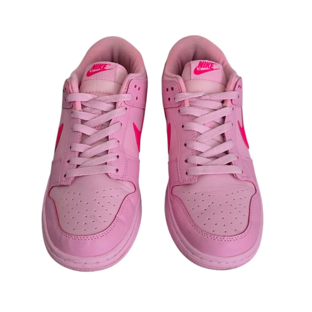Nike Pink Low Top Athletic Shoes with Hot Pink Swoosh - Picture 11 of 11